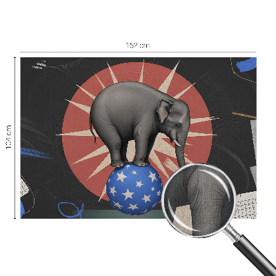 Carta da parati cameretta elefante da circo