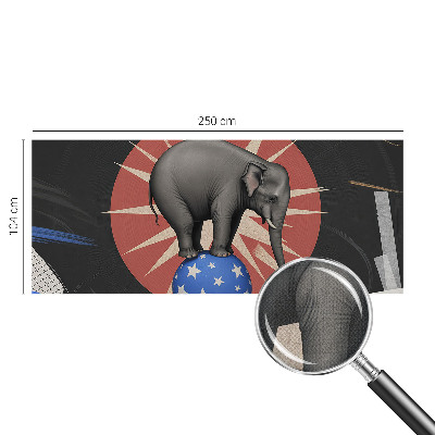 Carta da parati cameretta elefante da circo