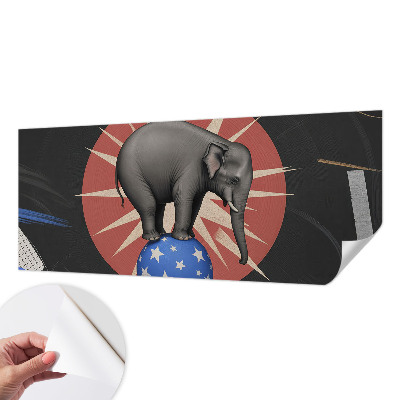 Carta da parati cameretta elefante da circo