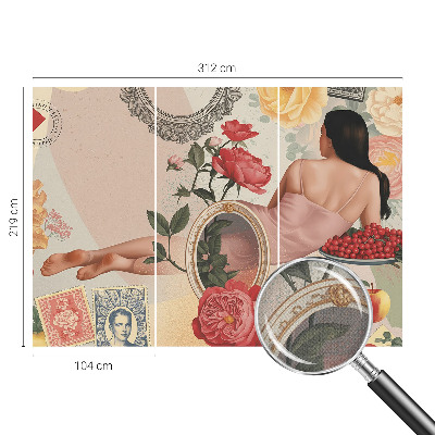 Fotomurale per cameretta Eleganza floreale