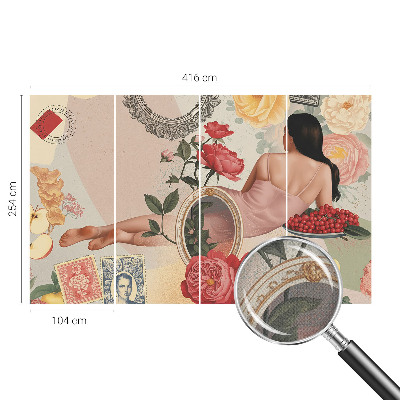 Fotomurale per cameretta Eleganza floreale