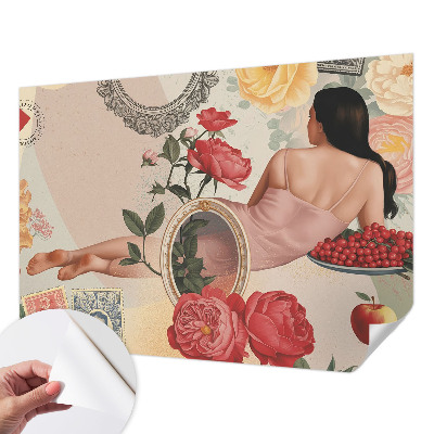 Fotomurale per cameretta Eleganza floreale