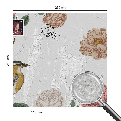 Carta da parati adesiva Fiori vintage