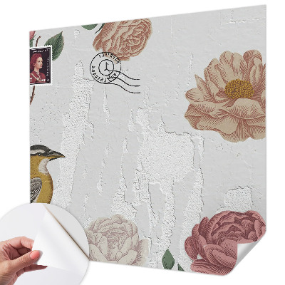 Carta da parati adesiva Fiori vintage