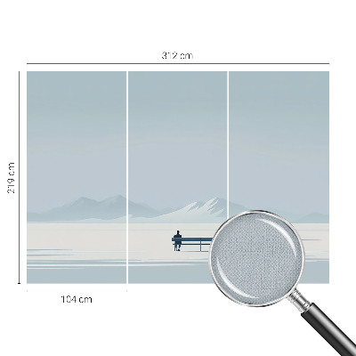 Carta da parati per cameretta Paesaggio minimalista