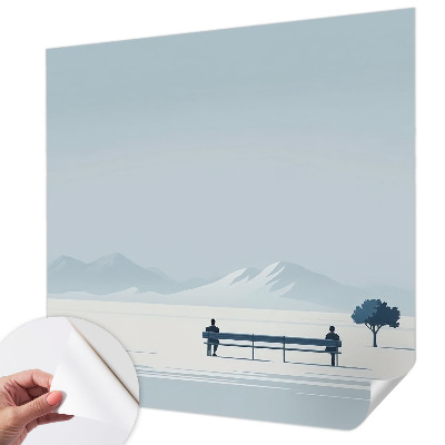 Carta da parati per cameretta Paesaggio minimalista