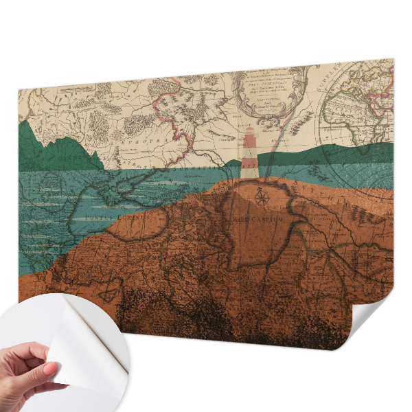 Carta da parati adesiva Mappa storica