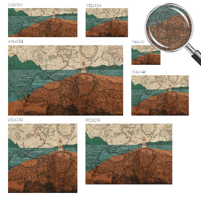 Carta da parati adesiva Mappa storica