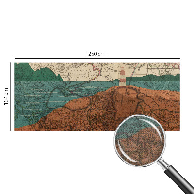 Carta da parati adesiva Mappa storica