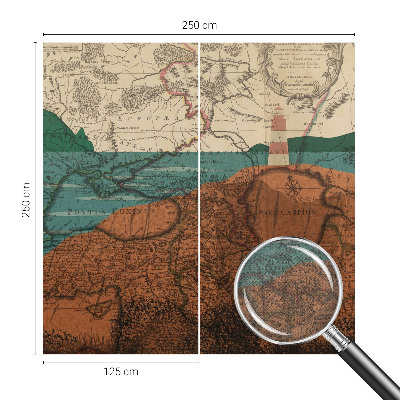 Carta da parati adesiva Mappa storica