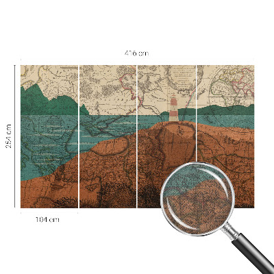 Carta da parati adesiva Mappa storica