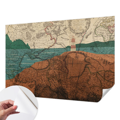 Carta da parati adesiva Mappa storica