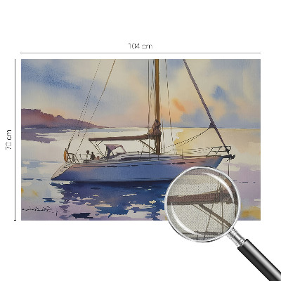 Fotomurale 3D Barca a vela Ovest