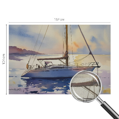 Fotomurale 3D Barca a vela Ovest