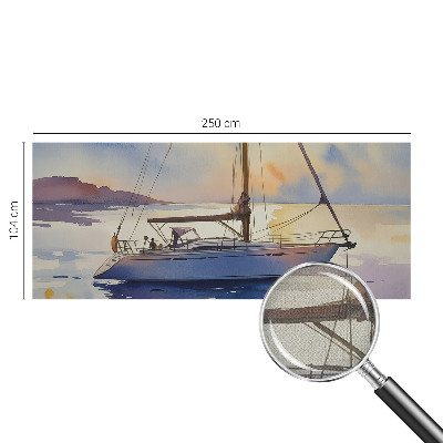 Fotomurale 3D Barca a vela Ovest