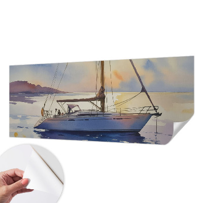 Fotomurale 3D Barca a vela Ovest