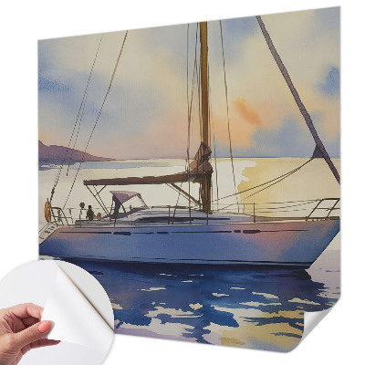 Fotomurale 3D Barca a vela Ovest