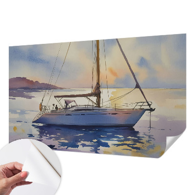 Fotomurale 3D Barca a vela Ovest