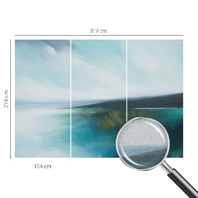Carta da parati panoramica effetto 3D Armonia dell'Acqua
