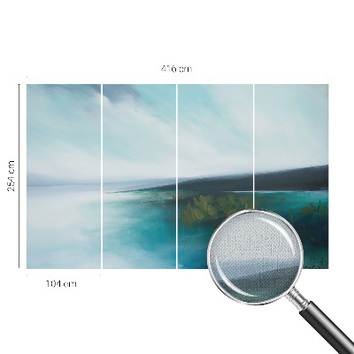 Carta da parati panoramica effetto 3D Armonia dell'Acqua