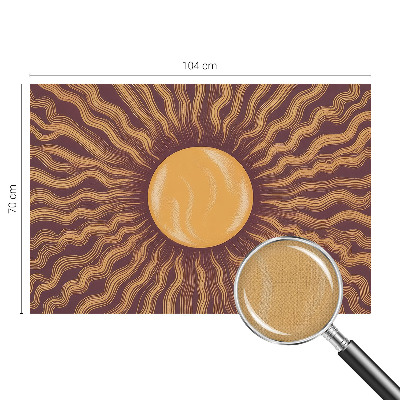 Fotomurale effetto 3D raggi solari