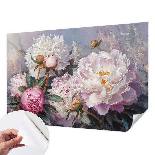 Carta da parati per cameretta Bouquet di peonie