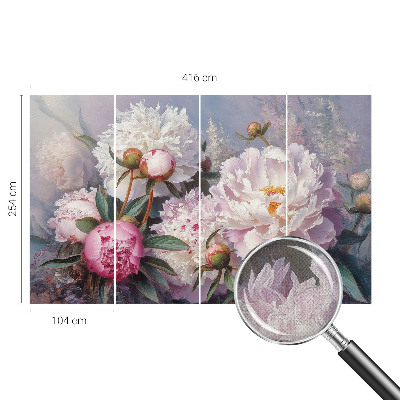 Carta da parati per cameretta Bouquet di peonie