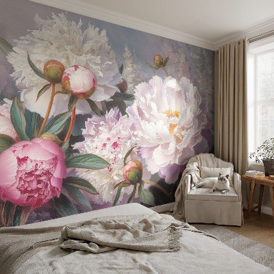 Carta da parati per cameretta Bouquet di peonie