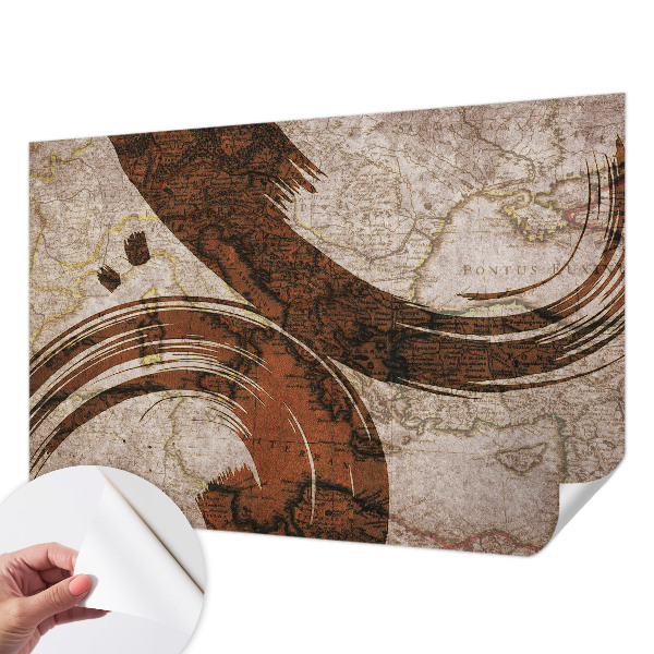 Fotomurale per bambini Mappa artistica