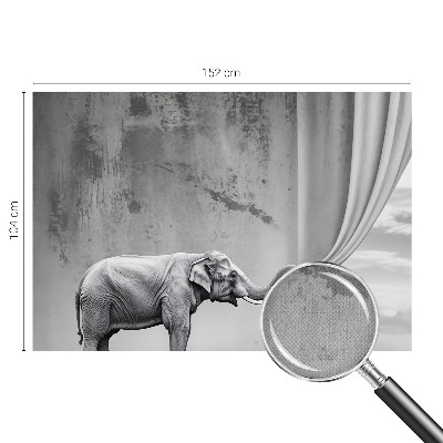 Fotomurale effetto 3D elefante surrealista