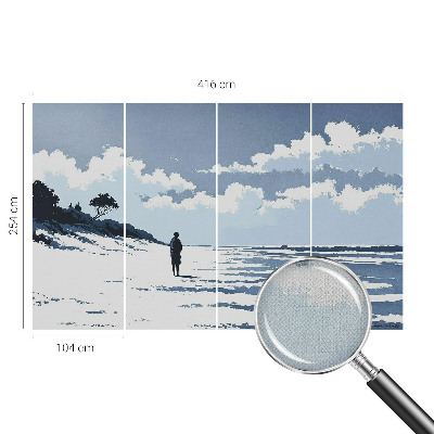 Fotomurale per bambini Silenzio sulla spiaggia