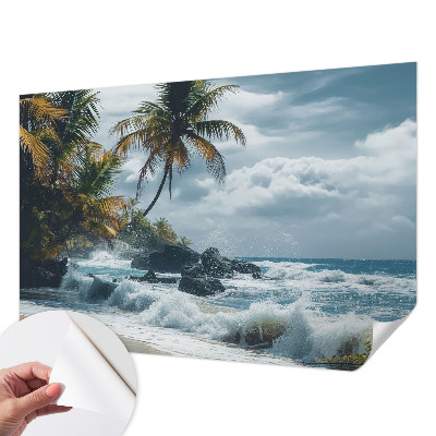 Carta da parati 3D Spiaggia esotica