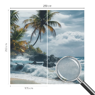 Carta da parati 3D Spiaggia esotica