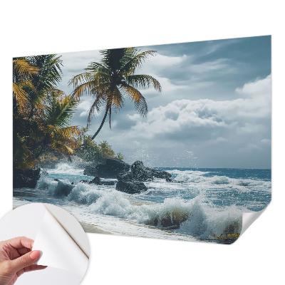 Carta da parati 3D Spiaggia esotica