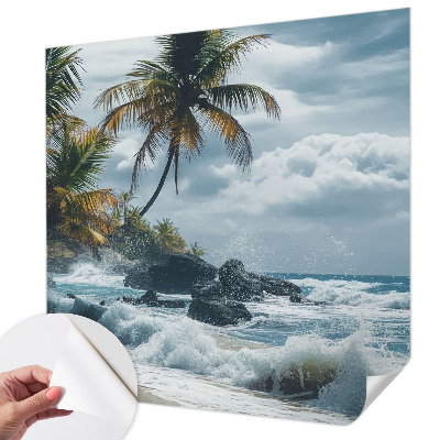 Carta da parati 3D Spiaggia esotica