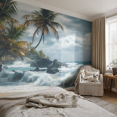 Carta da parati 3D Spiaggia esotica