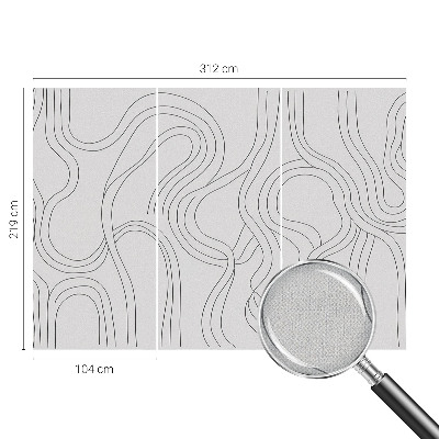 Fotomurale 3D Linee organiche