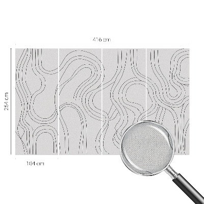 Fotomurale 3D Linee organiche