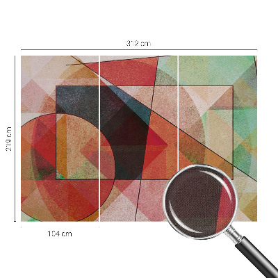 Fotomurale effetto 3D Astrazione geometrica