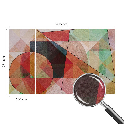 Fotomurale effetto 3D Astrazione geometrica