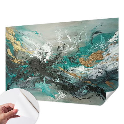 Carta da parati effetto profondità vortice artistico