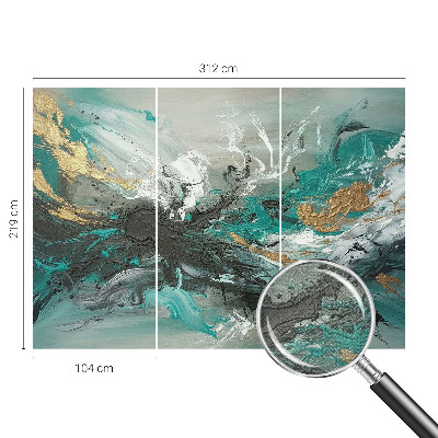 Carta da parati effetto profondità vortice artistico