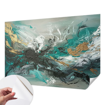 Carta da parati effetto profondità vortice artistico