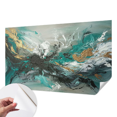 Carta da parati effetto profondità vortice artistico