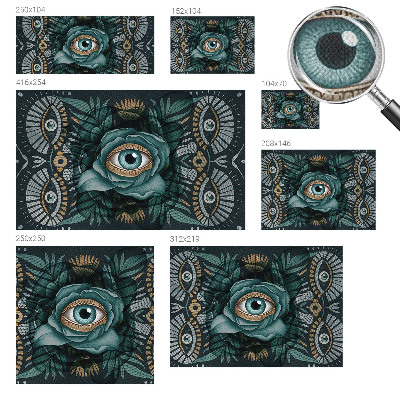 Fotomurale per cameretta Occhio di rosa