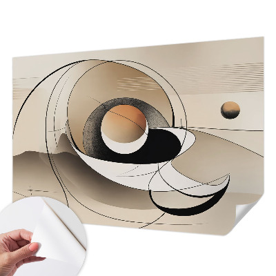 Carta da parati cameretta Astrazione armonica