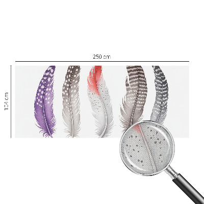 Carta da parati adesiva Piume decorate