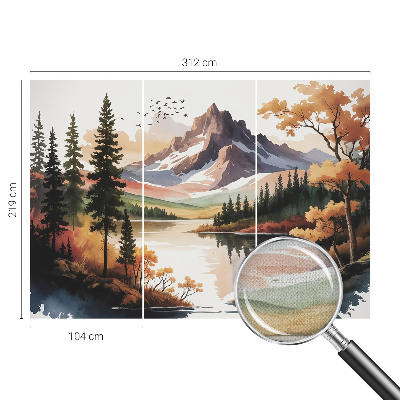 Fotomurale 3D Autunno montano