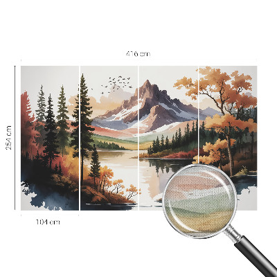 Fotomurale 3D Autunno montano