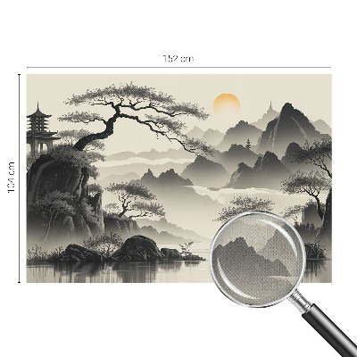 Fotomurale effetto 3D Paesaggio orientale